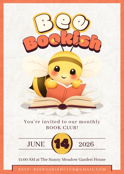 Monthly Book Club Invitation
