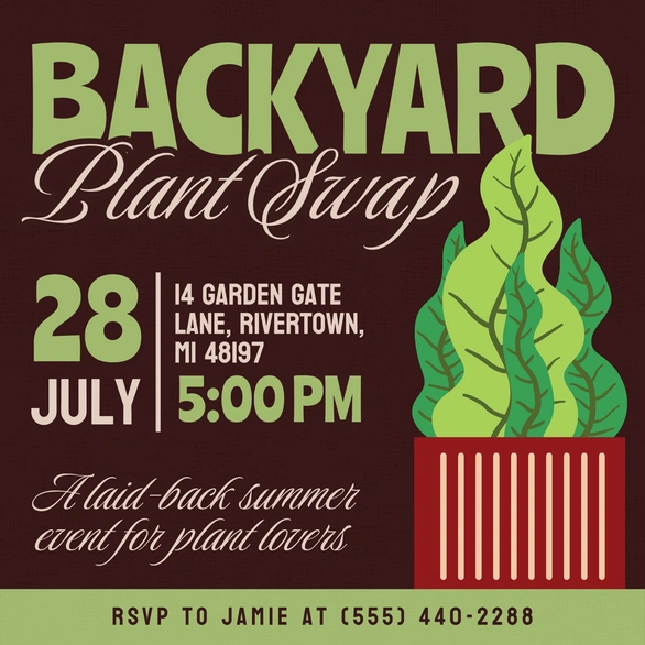 Backyard Plant Swap Event