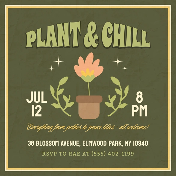 Plant Event Invitation