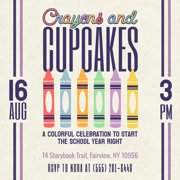 Back-to-School Party Invitation