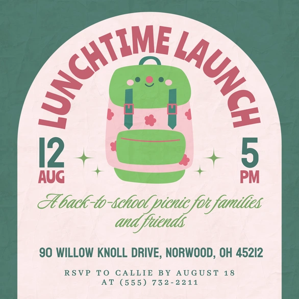 Back-to-School Picnic Invitation