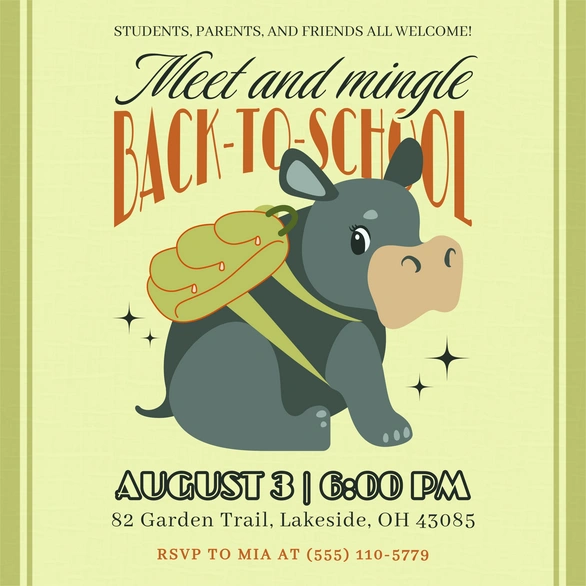 School Event Invitation