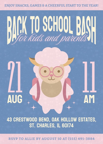 School Event Invitation
