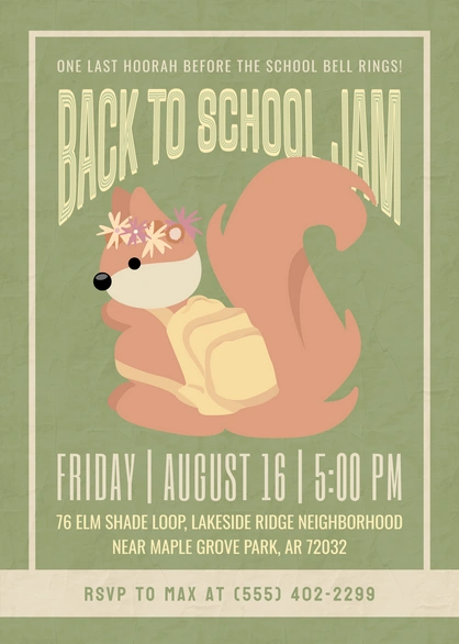 School Event Invitation