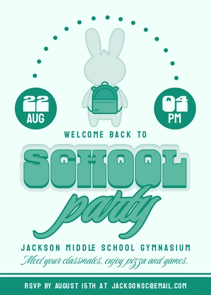 School Party Invitation