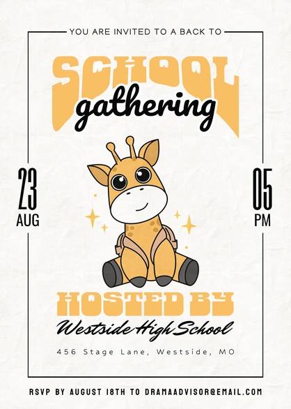 School Gathering Invitation