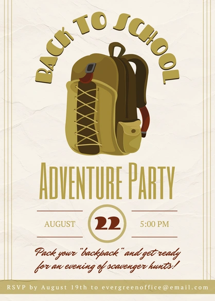 School Event Invitation