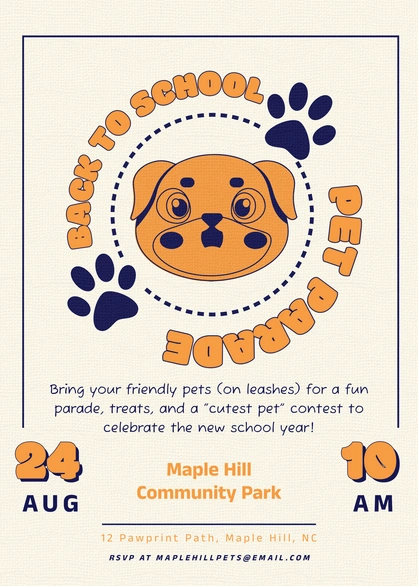 Pet Parade Invitation
