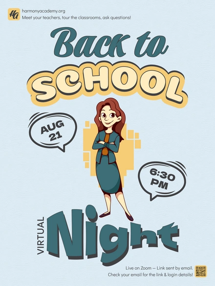 School Virtual Night Announcement