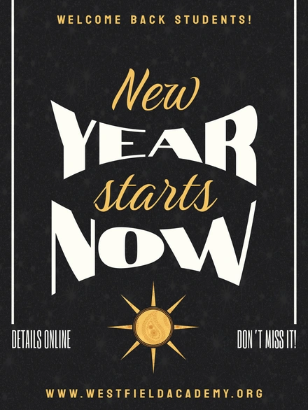 New School Year Announcement