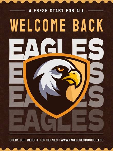Welcome Back Poster for Eagles