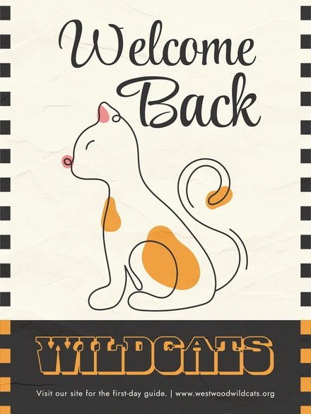 Welcome Back Sign