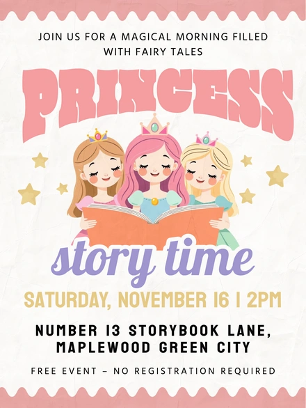 Fairy Tale Story Time Event