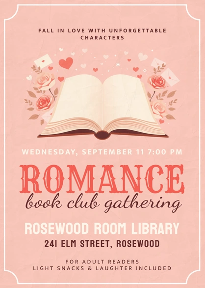 Romance Book Club Event