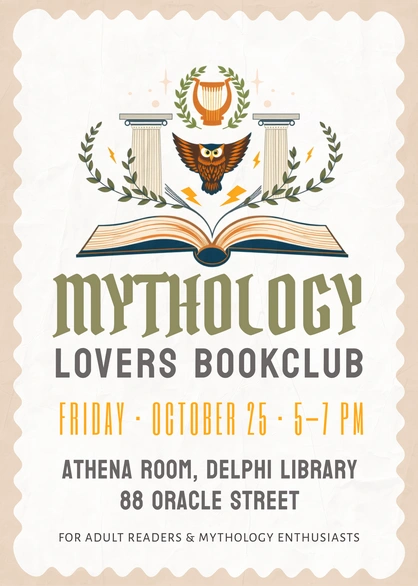 Invitation to a book club event