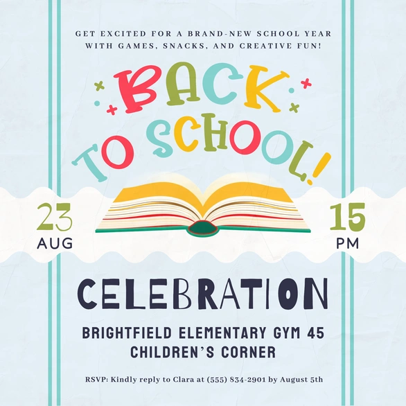 School Event Announcement