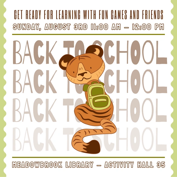 Back to School Event Announcement