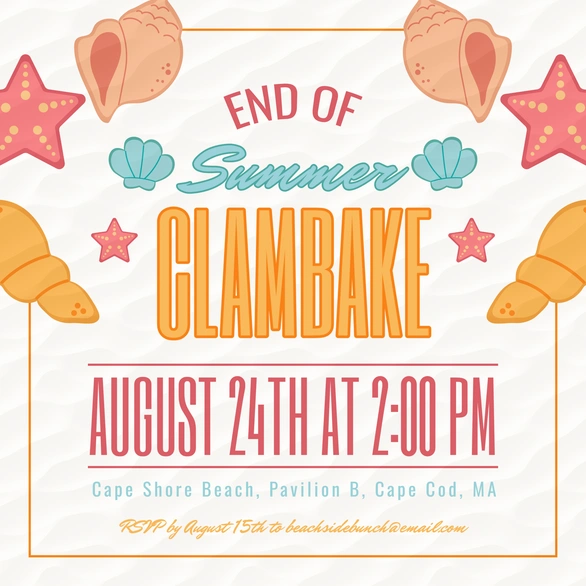 End-of-summer party invitation
