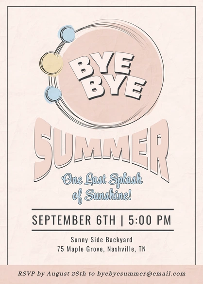End of Summer Event