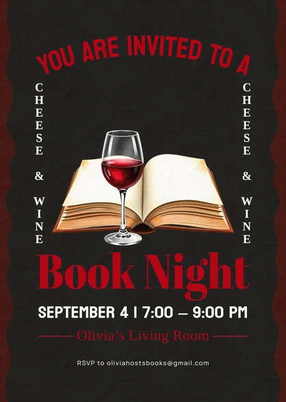 Invitation to Book Night event