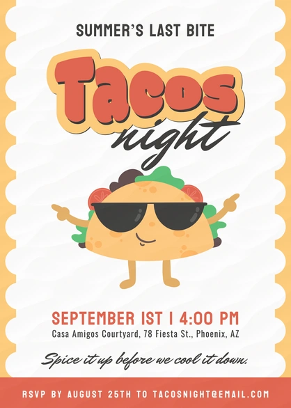 Summer's Last Bite Tacos Night