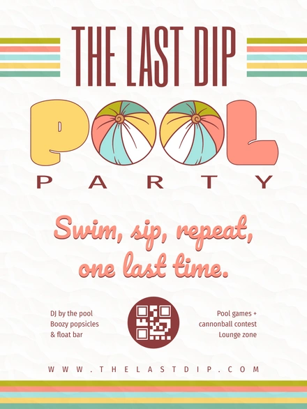 Pool Party Invitation