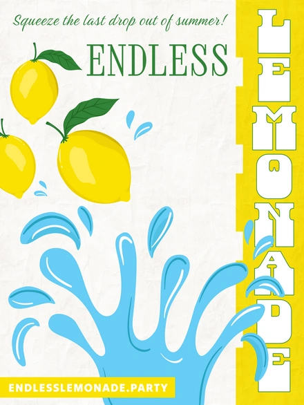Promotional poster for lemonade