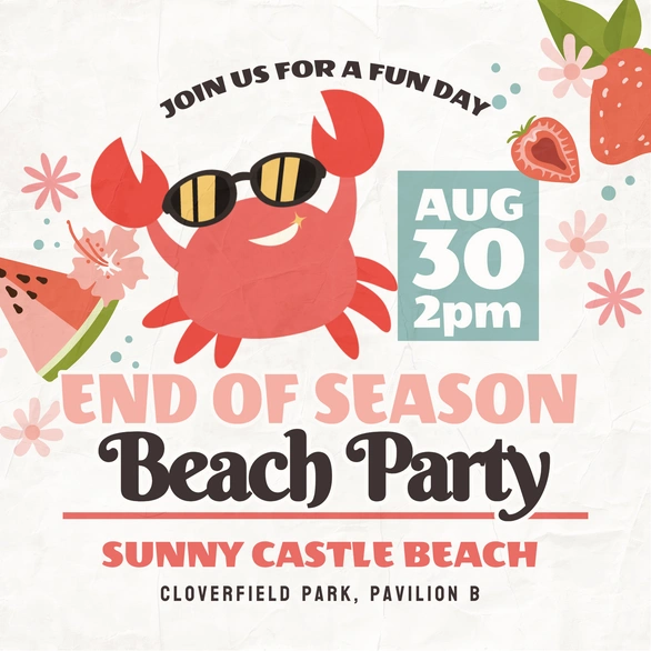 Beach Party Invitation