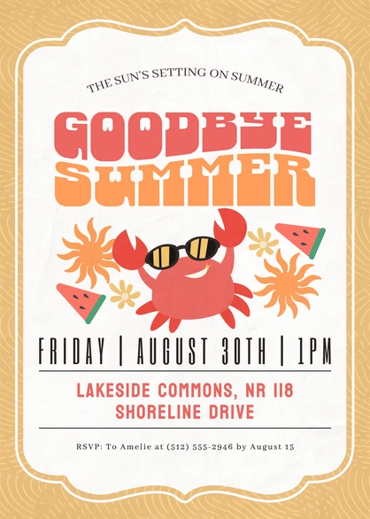 Goodbye Summer Event