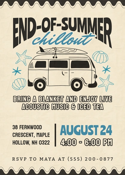 End-of-Summer Event Invitation