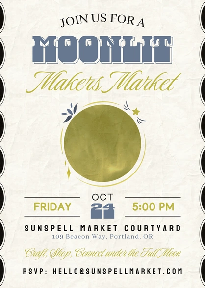 Moonlit Makers Market Event