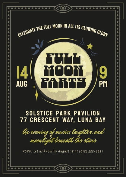 Invitation to Full Moon Party