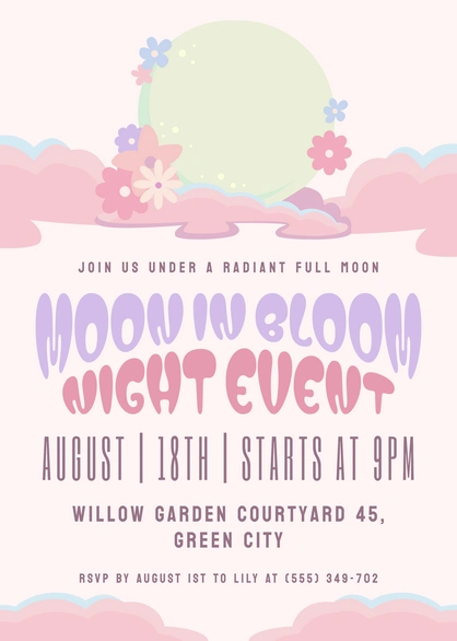 Moon in Bloom Night Event