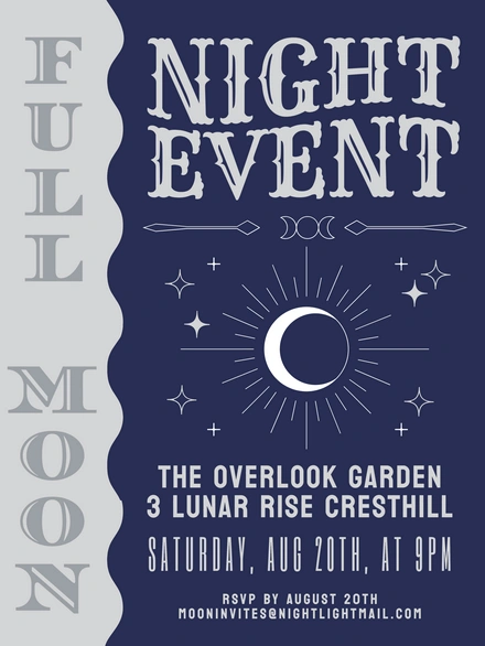 Night Event Invitation