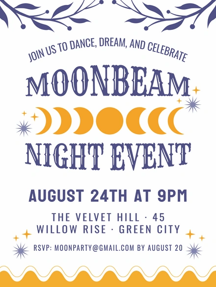 Night Event Invitation