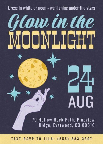 Moonlight Event Invitation