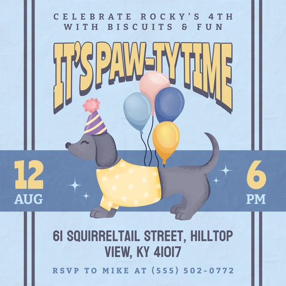 Dog Birthday Party