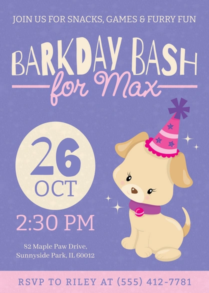 Dog Birthday Party