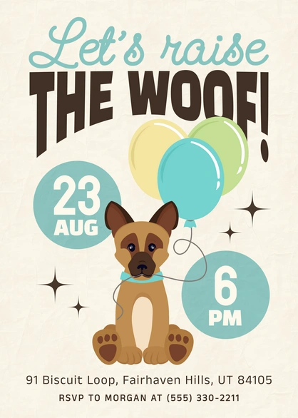 Pet-themed Celebration Invitation