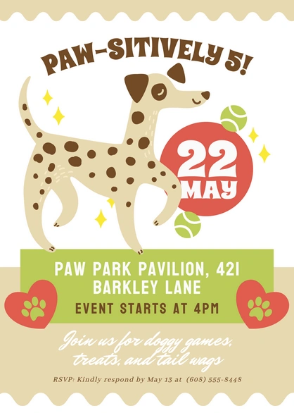 Dog Event Invitation