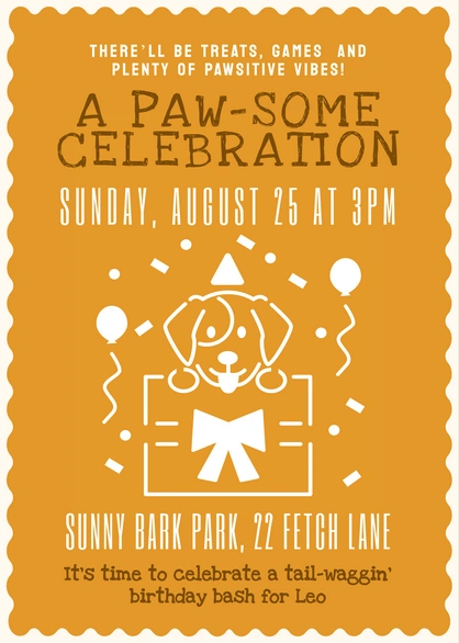 Dog Birthday Party