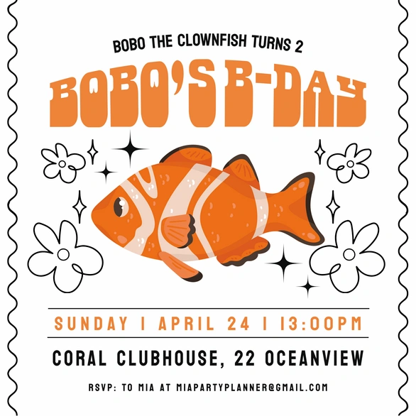 Bobo the Clownfish Turns 2