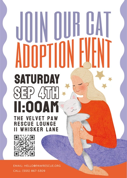 Cat Adoption Event Promotion
