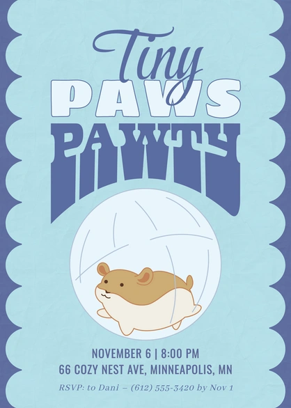 Pet Party Invitation