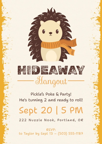 Child's Birthday Invitation