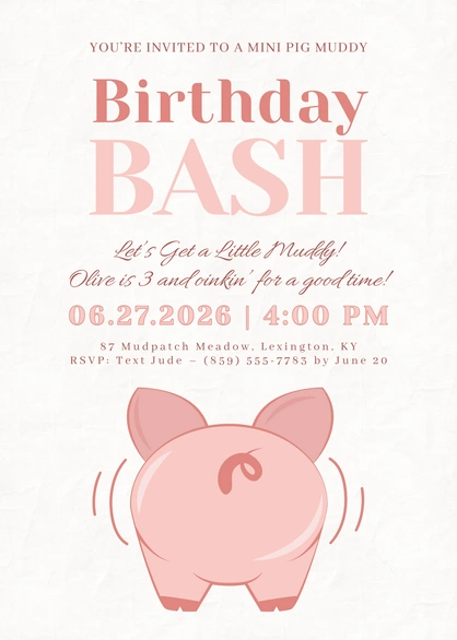 Children's Birthday Invitation