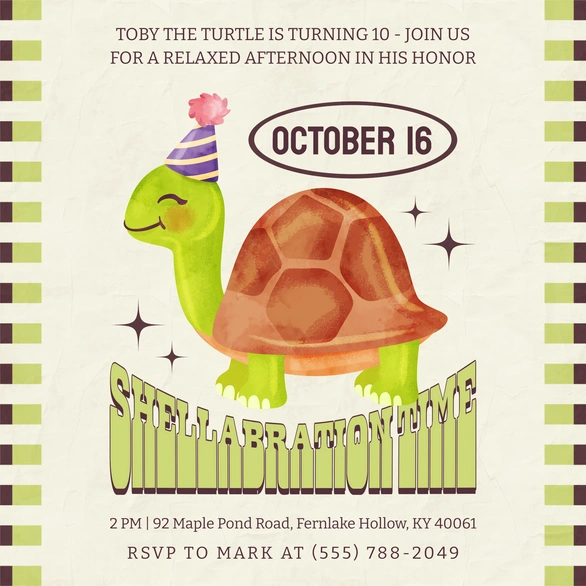 Turtle Birthday Party