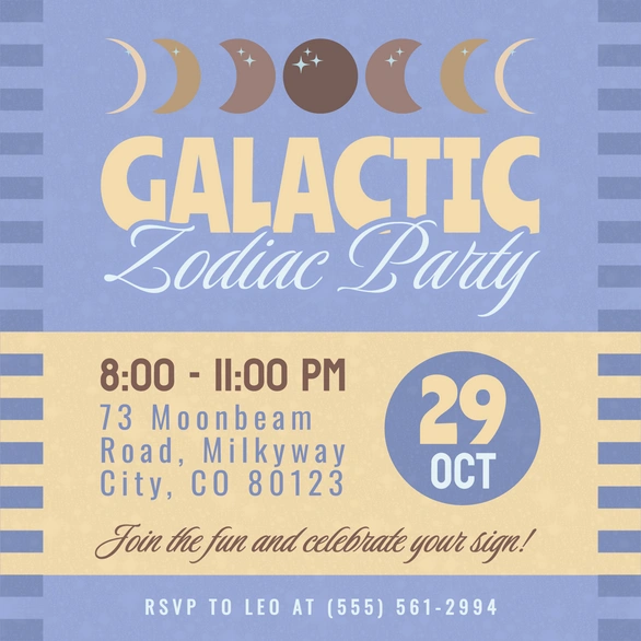 Zodiac-themed party
