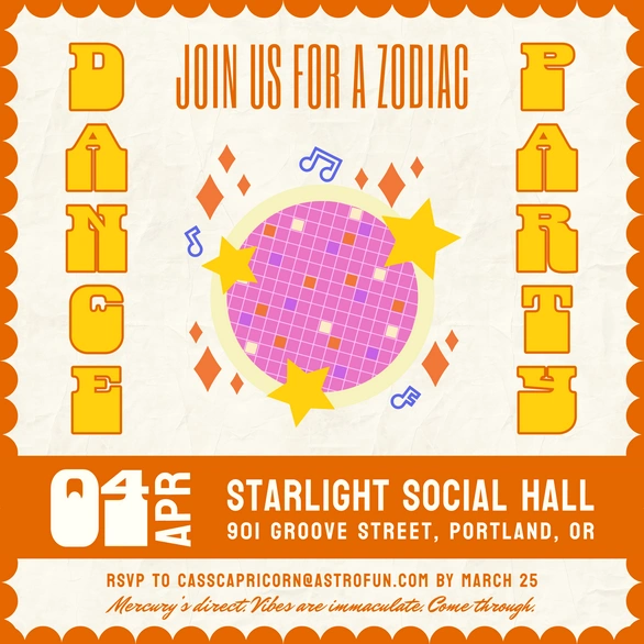 Dance Party Invitation