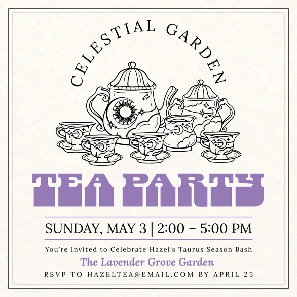 Invitation for a Tea Party